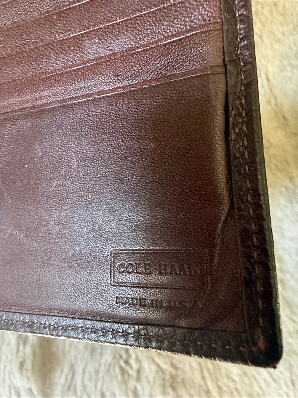 Classic Brown Leather Bi-Fold Wallet - Cole Haan